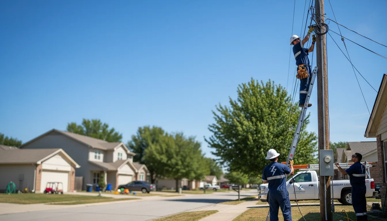 Residential electrician providing installation services in Clyo, GA